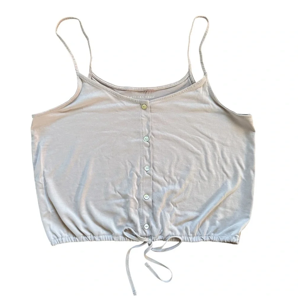 American Eagle Cinch Button Cami - Picture 1 of 7